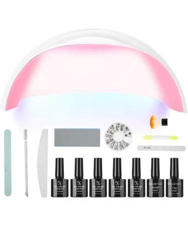 UV LED Gel Nail Set Dekaim UV LED Gel Nail Art Set 36W UV Gel Dryer Light Top&Base Manicure Set(4#) - Buy Online on SooperMarket.com