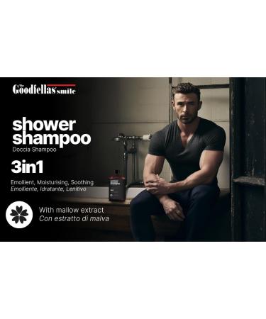 Goodfellas Smile Luxury 3-in-1 Body Wash & Hair Shampoo for Men - 17oz - Made in Italy - Amber Fougere Scent - International Shipping - Buy Online on SooperMarket.com