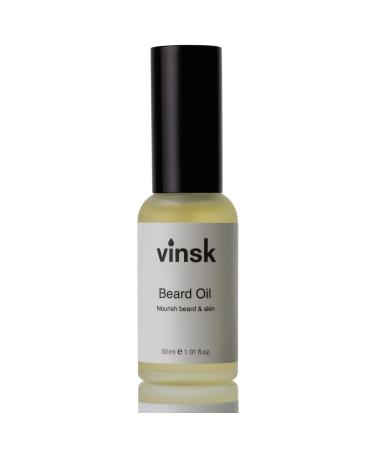 Vinsk Premium Bart l Men 30ml for three -day beard to full beard |100% natural beard oil for a soft & radiant beard |Moisturizing Bart Softener I Beard Oil for Men