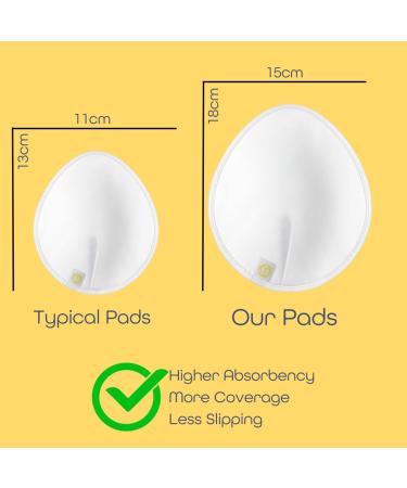 First Days Maternity Reusable Breast Pads - Extra Large Organic Cotton Washable 6-Pack for Breastfeeding - Buy Online on SooperMarket.com