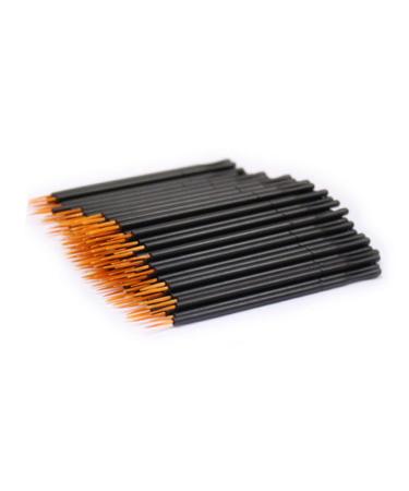 PLAFOPE 100pcs Wand Applicator Eyeliner Eye Liner Eyeliner Applicator Tool White Makeup Brushes 15cmX10cm Orange