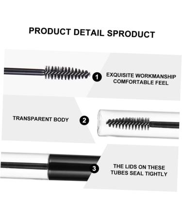 CANIGHT 2 Sets Mascara Tube Eyelash Wand Tube Eye Gloss Tube Empty Eyeliner Tubes Clear Bottle Plastic - Buy Online on SooperMarket.com