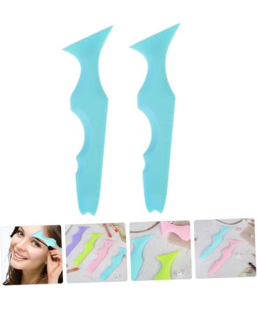 PLAFOPE 2pcs Lipstick Stencil Guide Mascara Eyebrow Reusable Multi-Function Ruler Makeup - Buy Online on SooperMarket.com