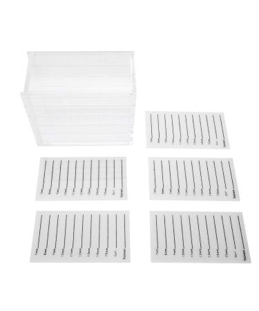 Eyelash Storage Box 5 Layers Plastic Lash Storage Organizer Clear Eyelash Display Container Cosmetic Makeup Storage Box for Grafting Lash Extension