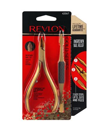 Revlon Gold Series Ingrown Away Set - Titanium Coated Toenail Nipper & Tool - Buy Online on SooperMarket.com
