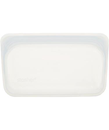 Stasher Reusable Silicone Food Bag Snack Size Small Clear 9.9 fl oz (293.5 ml)