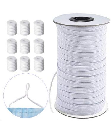 Elastic for Sewing Masks Stretchy Elastic String for Masks Sewing Craft DIY  Premium Quality  Soft Material  Round Elastic Cord for mask (5MM185Yards)