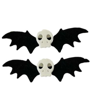 Bat Skull Hair Clips for Women & Girls - Halloween Devil Wings Barrettes for Cosplay Costume - Buy Online on SooperMarket.com
