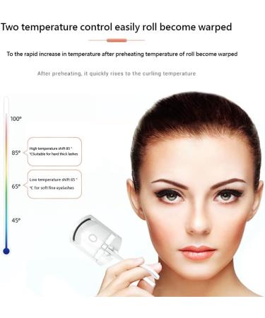 Aposous Heated Eyelash Curler Electric Temperature Control Charging Mini Portable Electric Perm Eyelash Curler Blue - Buy Online on SooperMarket.com