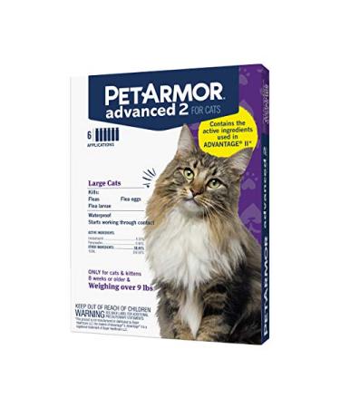 PetArmor Advanced 2 Flea Prevention for Large Cats, 6 Month Supply