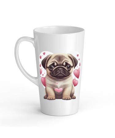 White Ceramic Baby Carlin Mug - Large 483 ml Perfect for Hot Chocolate or Milk Fun and Easy to Use