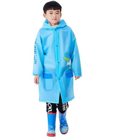 QTECLOR Kids Raincoat Jacket | Age 6-13 Years | Cartoon Poncho with School Bag Cover | Outdoor Camp Cycle - Buy Online on SooperMarket.com