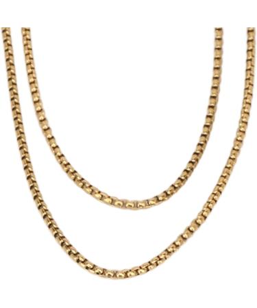 Mindful Breathing Necklace Prevent Skin Fading Reduce Anxiety Relieve Stress Increase Lung Volume For Men For Daily Wear (Gold Color) - Buy Online on SooperMarket.com