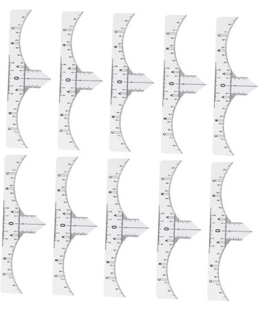NOLITOY 30 Pcs Microblading Ruler Sticker Scale Ruler Eyebrow Guide Measure Tool Design Ruler Make up - Buy Online on SooperMarket.com