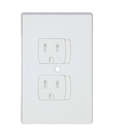 Jambini Self-Closing Baby Proof Outlet Covers Baby Proofing - An Alternative To Plug Covers for Electrical Outlets and Outlet Protectors (3 pack) - Buy Online on SooperMarket.com