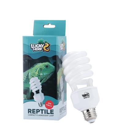 LUCKY HERP UVA UVB Reptile Light 23W 5.0 UVB Light Reptile Kit UVB 100 Vivarium Fluorescent Lamp Bulb for Tortoise Bearded Dragon UVB 5.0 23W