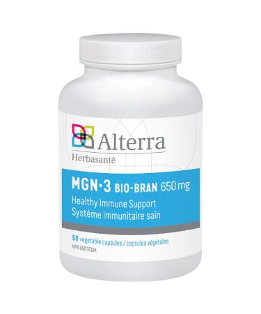 MGN-3 XS Extra Strength 650mg BioBran Arabinoxylan Compound 50 veg capsules