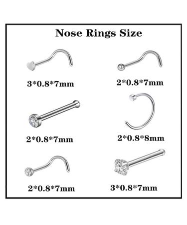 2 Pack SLVIEKAE Disposable Self Nose Piercing Gun Kit with 6 Free Nose Rings - Silver - Buy Online on SooperMarket.com