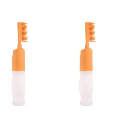 SRMAN 2X Hair Dyeing Comb Hair Dyeing Brush with Bottle DIY Combing Salon Dyeing Baking Oil Brush Hair Dye Tool