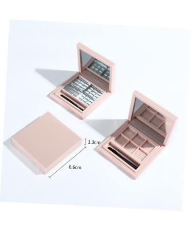NOLITOY 6 Pcs Empty Eyeshadow Pans - DIY Pink Eye Shadow Palette & Organizer | Magnetic Makeup Tray for Highlighter & Lip Balm - Buy Online on SooperMarket.com