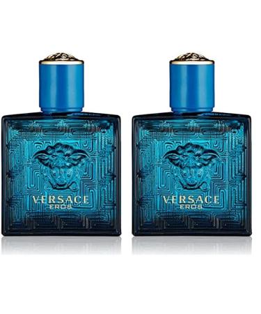Versace Eros 0.17 oz (5 ml) EDT Splash Men Mini NEW IN BOX (Pack of 2) 0.17 Fl Oz (Pack of 2) Floral Fresh