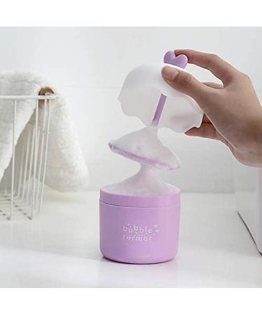 Foam Bubble Maker Cleanser Foamer Cup for Delicate and Smooth Facial Cleansing Cute Skin Care Tools (purple) - Buy Online on SooperMarket.com