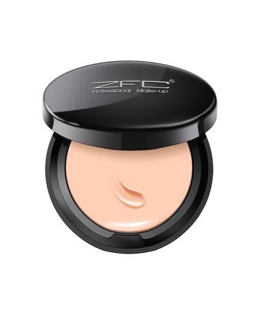ZFC Foundation Makeup Cream Medium-to-Full Coverage Foundation Concealer Long Lasting Waterproof Up to 12HR Hybrid Setting Powder Matte Finish 0.67 oz 1 Count (Natural) Natural--A03 - Buy Online on SooperMarket.com