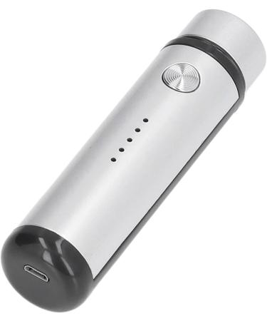 Portable Mini Electric Shaver for Men - USB Power Close Shave & Flannel Bag Included - ABS Stainless Steel (Silver - Buy Online on SooperMarket.com