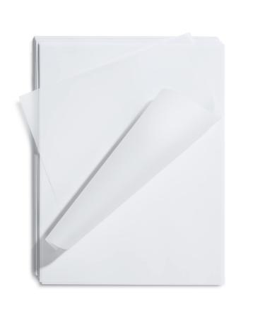 Vellum Paper, 100-Sheet Transparent Paper 8.5 x 11 Inches, 93 GSM Translucent Clear Paper for Sketching, Tracing, Printing, Scrapbooking