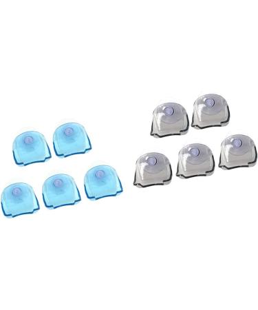Set of 5 Plastic Suction Cup Razor Holders - Bathroom Organizer - Blue - 2X Pack - Ideal for International Shipping - Buy Online on SooperMarket.com