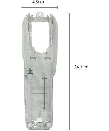 Brensty 1Set Gray Hair Clipper Back Housing Cover Clear Front Lid for Hair Trimmer Tools Kit - Buy Online on SooperMarket.com