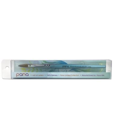 PANA Pure Kolinsky Hair Acrylic Nail Brush - Size 8 Teal Wood Handle - Buy Online on SooperMarket.com