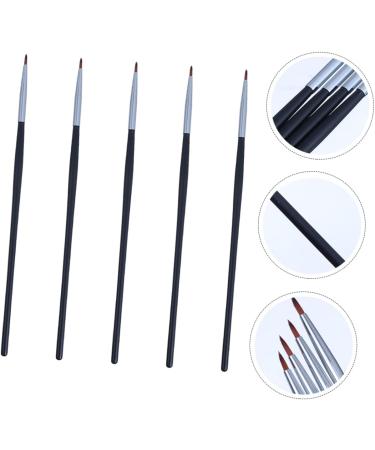 WOONEKY 5pcs Fine Eyeliner Brush Make up for Face Lipstick Brush Gel Liner Eyeliner Black Fiber - Buy Online on SooperMarket.com