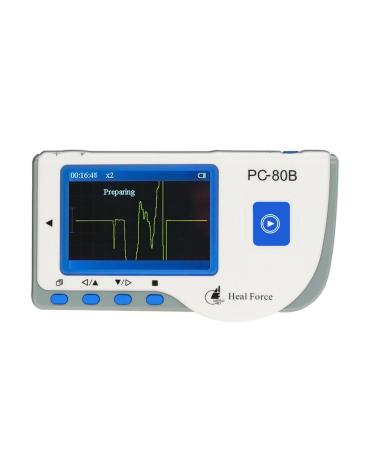 Heal Force PC-80B Easy Handheld Portable ECG Monitor With 3-Lead ECG Cable ECG Electrodes Software & USB Cable CE Approved