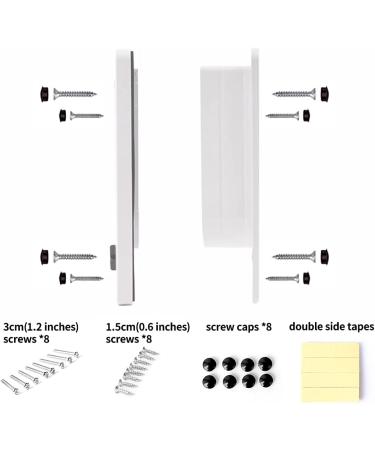 Large White 4-Way Locking Cat Door - Secure Entry for Your Pet - Buy Online on SooperMarket.com