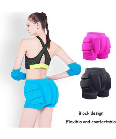 LIUHUO Hip Pad Protector Padded Shorts - Black Small for Ski, Roller Skating, Snow Crash - Tailbone & Butt Protection - Buy Online on SooperMarket.com