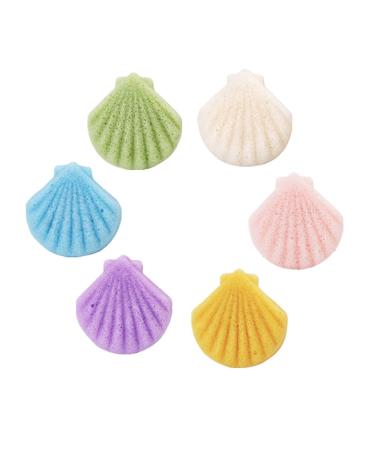 FRCOLOR Natural Konjac Facial Sponge Set - 6pcs Face Cleansing Puffs for Gentle Cleansing - Buy Online on SooperMarket.com