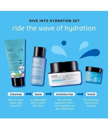 Buy belif Aqua Bomb Dive Into Hydration Set | Korean Skincare Value Set | Moisturizer Makeup Remover Toner & Eye Cream - Buy Online on SooperMarket.com