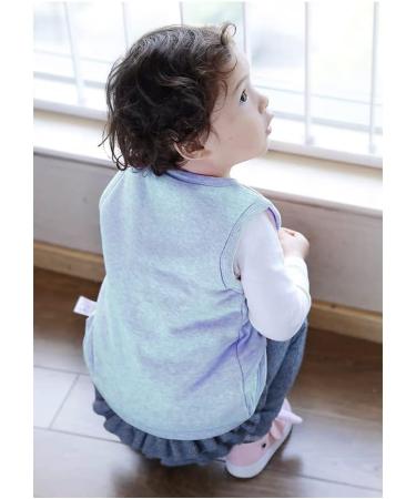 XYIYI Baby Warm Cotton Vest 9-12 Months Blue - Infant Toddler Padded Waistcoat - Buy Online on SooperMarket.com