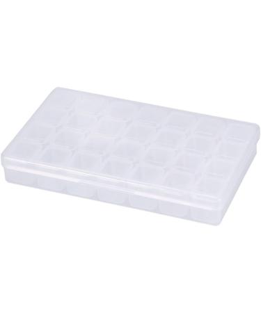 28 Slots Clear Nail Art Rhinestone Gem Bead Storage Box for Manicure Design - Buy Online on SooperMarket.com