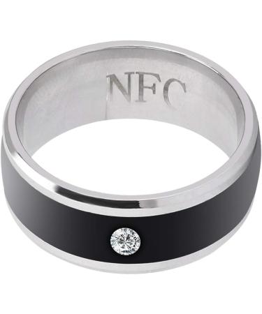 awstroe Easy to Use NFC Smart Ring  Metal Material Universal Smart Ring  for Mobile Phone(size7) - Buy Online on SooperMarket.com