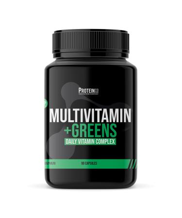 ProteinCo | Multivitamin + Greens | Minerals | Vegan Capsules | Daily Vitamins for Men & Women | 90 capsules