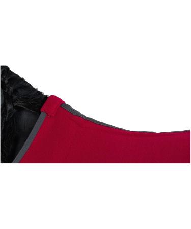 Marengos Sweat Rug - Breathable Fleece Transport Blanket for Horses with Removable Cross Strap - Pomegranate 115cm - Buy Online on SooperMarket.com