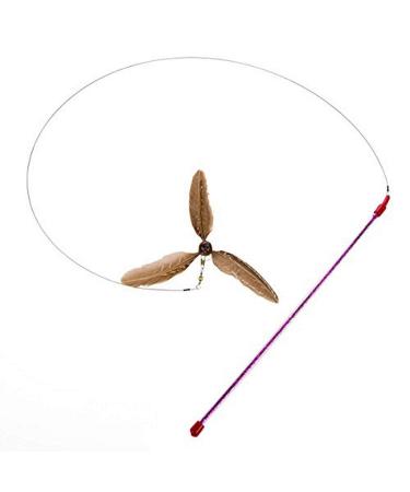 GoCat Da Purr-Peller Cat Toy, A Feather Propeller That Spins as it is Guided Through The Air