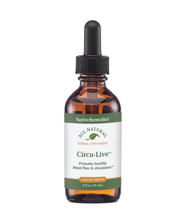 Native Remedies Circu-Live - All Natural Herbal Supplement Promotes Blood Flow and Healthy Circulation 2 Fl oz.
