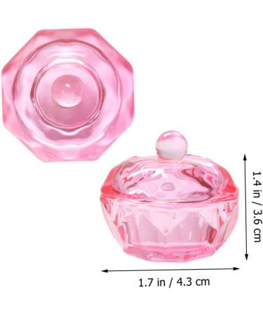 FRCOLOR 10 Pcs Small Glass Dish for Monomer Dappen Dish for Acrylic Nails Dappen Dish Bowl Nail Tips Clear Monomer Holder Stained Glass Colored Glass Dappen Bowl Pink Liquid Vegetable Bowl 4.2x4.2cmx5pcs Pinkx5pcs - Buy Online on SooperMarket.com