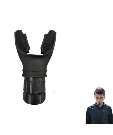 Oxyfit Breathing Trainer - Adjustable Resistance Training Portable Adjustable Trainer is Easy to Clean and use Improves Strength and Endurance Black