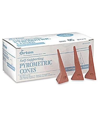 Self-Supporting Cone 04 Pyrometric Cones for Monitoring Ceramic Kiln Firings (Pkg/25)
