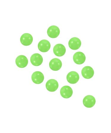 PATIKIL 200pcs 3mm Fishing Beads Soft Plastic Glowing Fishing Lure Round Green