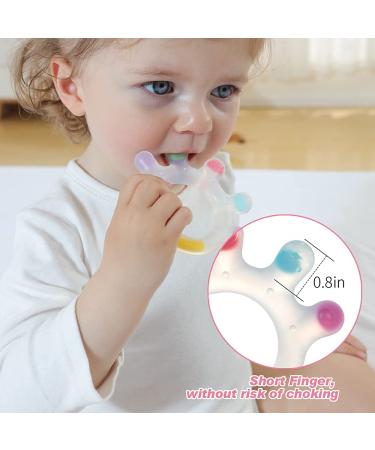 Haakaa Large Palm Trees Baby Biting Toys - Silicone Bite Rings for 0-12 Months - BPA Free Teething Toys - Buy Online on SooperMarket.com